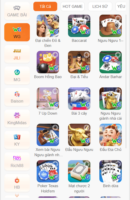 Điểm danh sảnh game hấp dẫn nhất